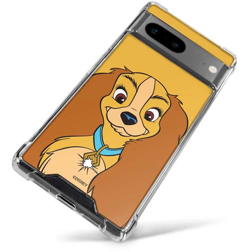 Disney Lady & The Tramp Lady Portrait Google Pixel 7a Clear Case